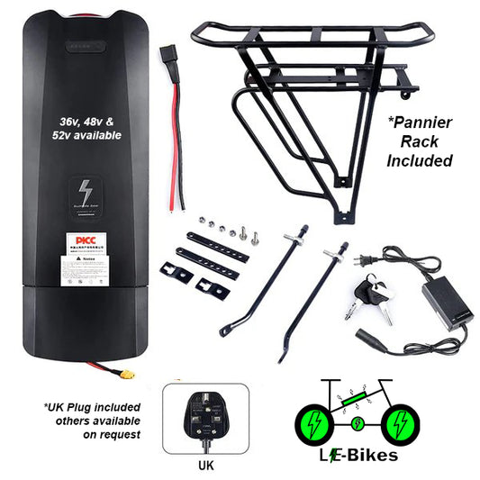 Rear Rack E-Bike Battery for Bafang E-Bike Conversion Kits