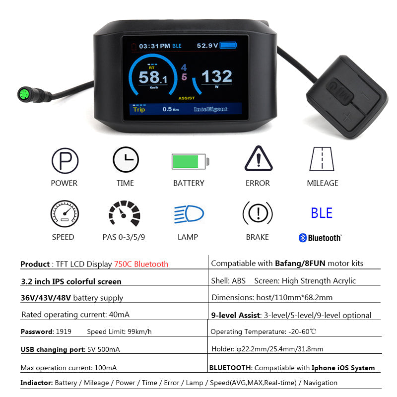 Bafang 36v 500w Mid Drive Motor (No battery)