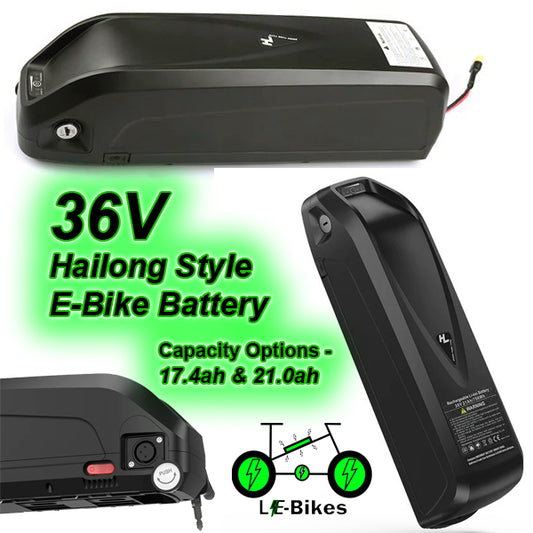 36v 17.4/21.0Ah Downtube Battery for E-Bike Motors