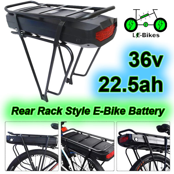 36v rear rack store battery